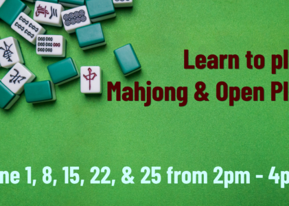 Learn to play Mahjong & Open Play